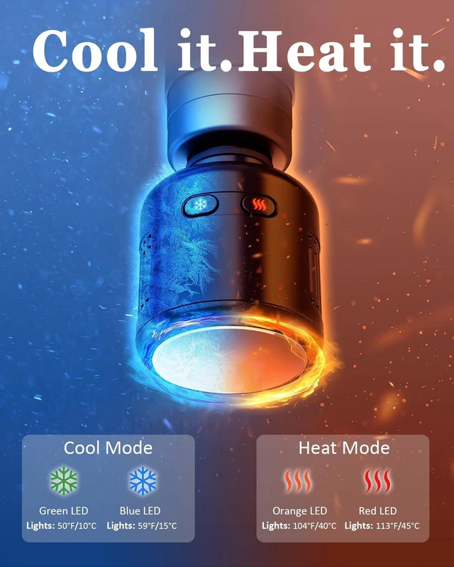 Alt view image 2 of 7 - Mini Massage Gun with Heat and Cold, 45lbs Force, 8H Battery | Pocket-Sized Full-Metal Deep Tissue Massager, Ultra-Quiet for Gym, Office & Travel. Gifts for Men, Women and parents