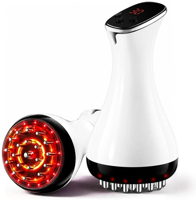Main image of Lymphatic Drainage Massager & Anti Cellulite Massage Tool | Helps Reduce the Appearance of Cellulite, 4-in-1 Body Sculpting Machine with Heat, Light, Vibration & MicrocurrentWhite