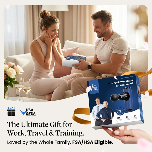 Alt view image 6 of 7 - Q2 Mini Massage Gun, Pocket-Sized, Small, Travel Essential | FSA Portable Handheld Massager for Muscle Recovery, Quiet Percussion Deep Tissue Massager Gun, Ideal Gift, HSA Eligible