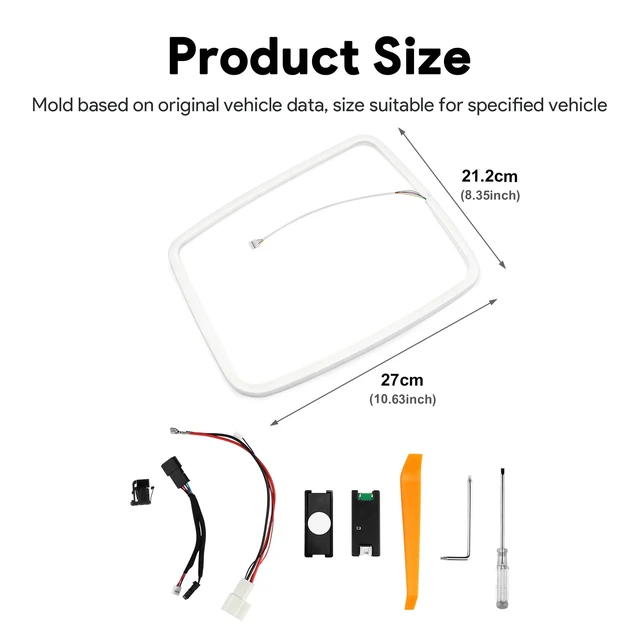Alt view image 2 of 7 - LED Interior Ambient Light for BMW, Car Roof Reading Light Trim Ring, Sync with OEM Ambient Lighting, Multi-Color, for BMW 3 4 5 6 7 Series, X3 X4 X5 X6 X7, G20 G22 G30 G01 G05 (Style 1)