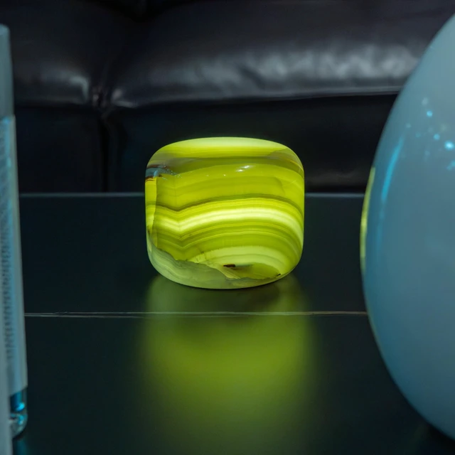 Alt view image 5 of 7 - Marble Lamp Table Lamp Unique Stone Lamp Touch Lamp Pat Lamp Type-C 3 Way Bedside Lamps Ambient Light Bedroom Night Stands Small Night Light Decorative LED Warm Portable Lamps Rechargeable