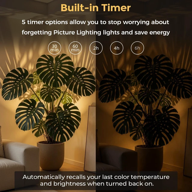 Alt view image 5 of 7 - Dimmable Uplights Indoor,3CCT Floor Can Lights with Remote & Timer | SpotLights Up lights Indoor, Foot Switch & 5.9FT Cord, Accent Lighting for Plants,Oasis Lighting,Corners,Living Room