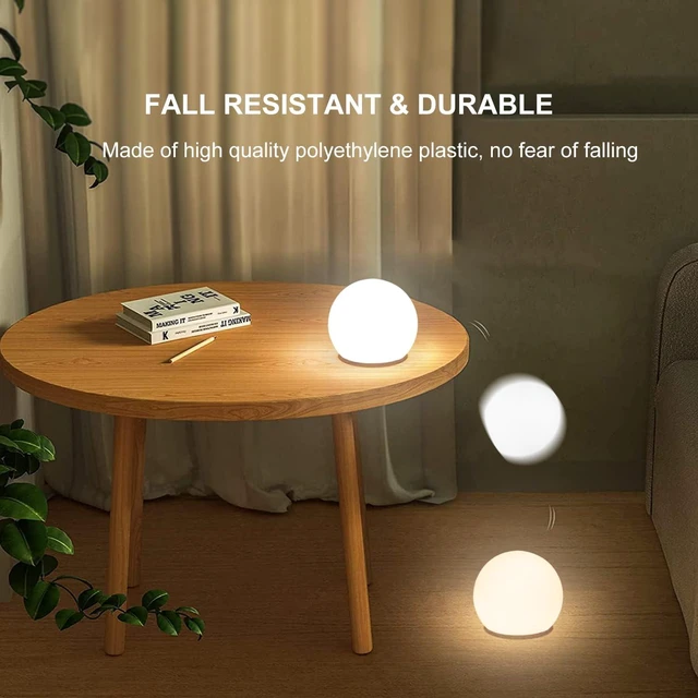 Alt view image 7 of 7 - LED Globe Orb Light, 6-in LED Light Up Ball, Cordless Glowing Orb for Kids | KEROVI Rechargeable Globe Lamp w/Remote, 16 Dimmable Color & 4 Mode, Waterproof Ambient Light for Bedroom
