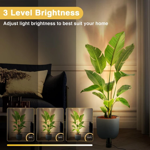 Alt view image 6 of 7 - 6W RGBW Up Lights Indoor Halloween LED Floor Spotlight with Remote | Individual&Group Remote Control, Color Changing Uplights, 120V Plug In Spot Lights for Home Decoration Parties Plants, 4 Pack