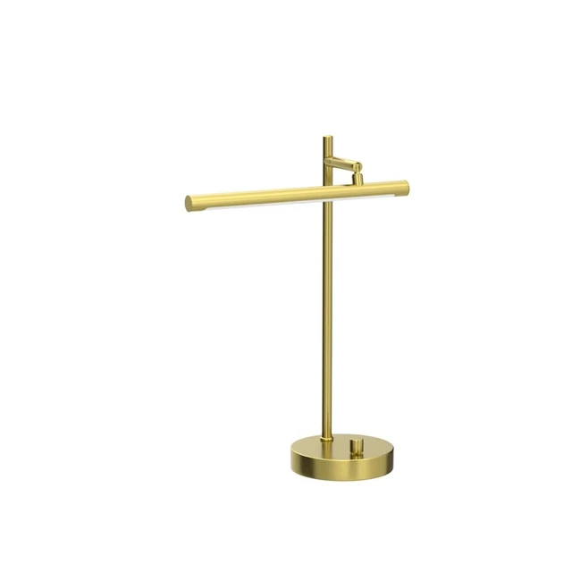 Alt view image 4 of 7 - 52889 West 15" LED Integrated Desk Lamp, Matte Brass, 200 Lumens, Dimmer Rotary Switch