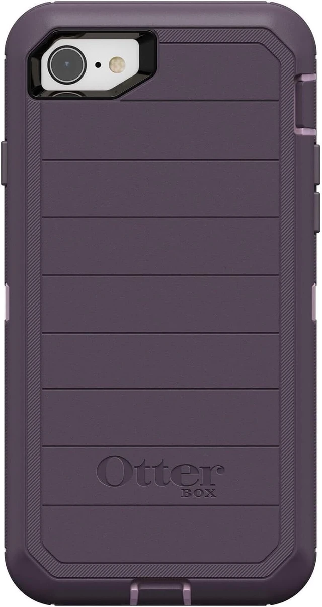 Alt view image 3 of 4 - Defender Series Case for iPhone SE (3rd and 2nd gen) and iPhone 8/7 - Purple Nebula (Winsome Orchid/Night Purple)