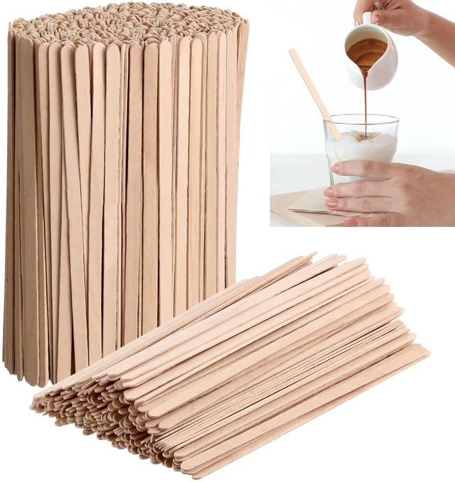 Main image of 3000 Pcs Wooden Coffee Stirrers Disposable Stir Sticks, 7.5 Inch | Birch Wood Coffee Stirring Sticks, Coffee Bar Supplies for Daily Use, for Hot Chocolate Tea Cocktail Beverages Drinks Stirrer