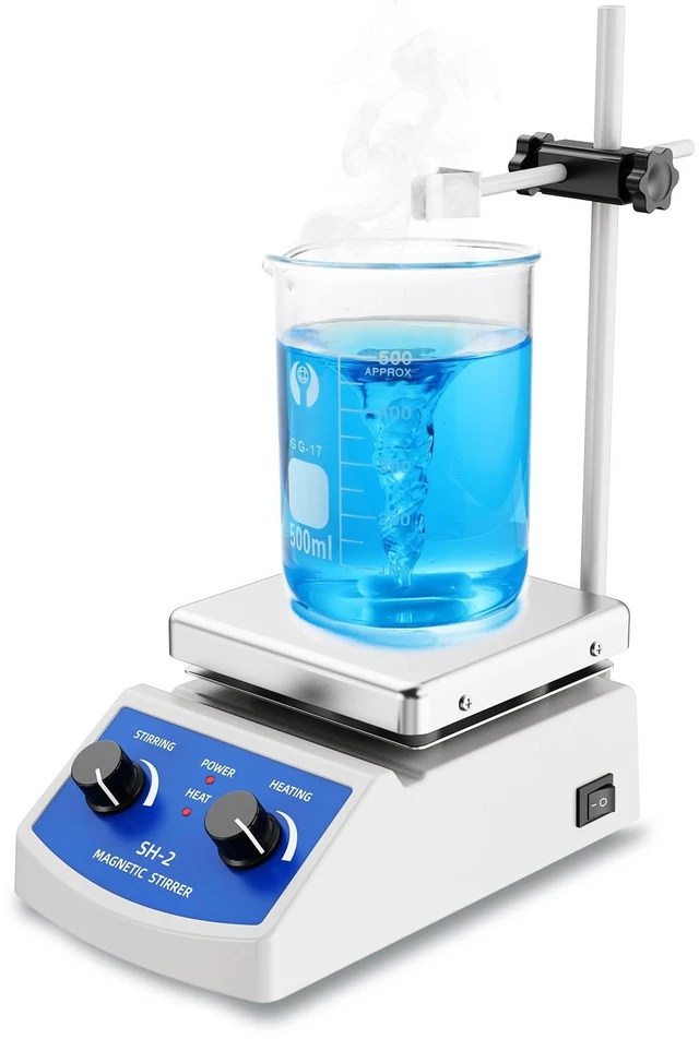 Main image of Magnetic Stirrer Hot Plate w/Stir Bar,100-2000rpm Magnetic Hotplate Stirrer | Max Adjustable 180W Heating Power Hot Plate Stirrer, Max 520 Hot Plate with Magnetic Stirrer