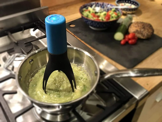 Alt view image 5 of 5 - Stirr - The Unique Automatic Pan Stirrer - With LED Speed Indicator, Red