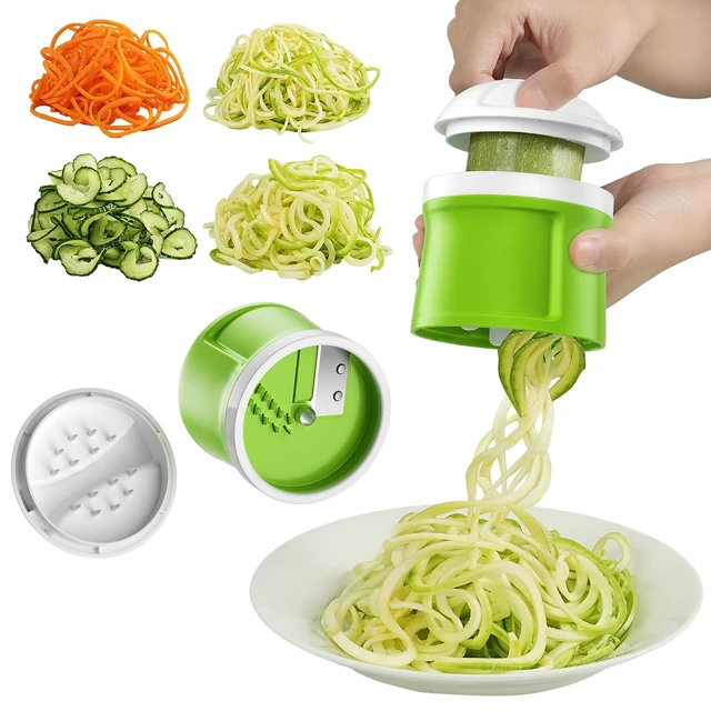 Alt view image 2 of 6 - Safe Mandoline Slicer for Kitchen, Vegetable Chopper, Zucchini Spiralizer | Safe Mandoline Slicer, French Fry Cutter For Potatoes, Potato Slicer, Food Chopper, Adjustable Thickness 0.1-8 mm with Brush