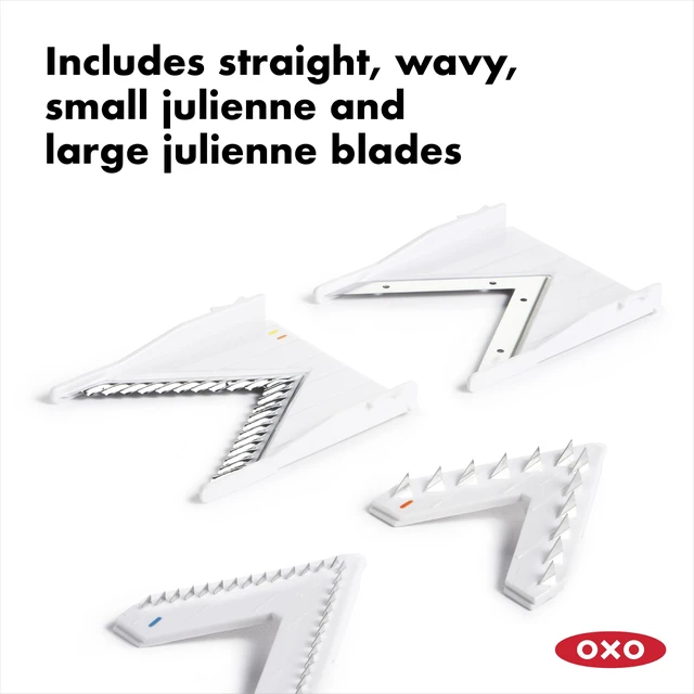 Alt view image 2 of 7 - Good Grips V-Blade Mandoline | Vegetable Slicer, Sharp V-Shaped Blade, Adjustable Thickness Settings and Julienne, Food Holder, Ideal for Slicing Produce