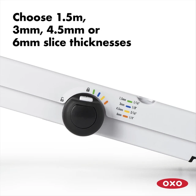 Alt view image 4 of 7 - Good Grips V-Blade Mandoline | Vegetable Slicer, Sharp V-Shaped Blade, Adjustable Thickness Settings and Julienne, Food Holder, Ideal for Slicing Produce
