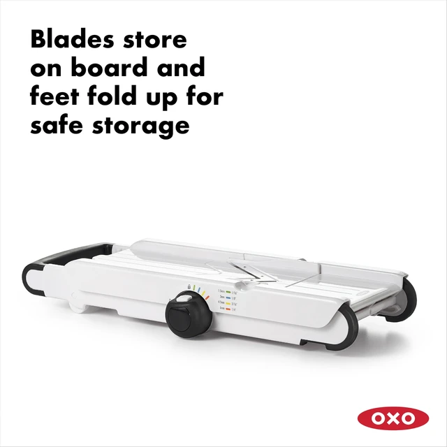 Alt view image 5 of 7 - Good Grips V-Blade Mandoline | Vegetable Slicer, Sharp V-Shaped Blade, Adjustable Thickness Settings and Julienne, Food Holder, Ideal for Slicing Produce