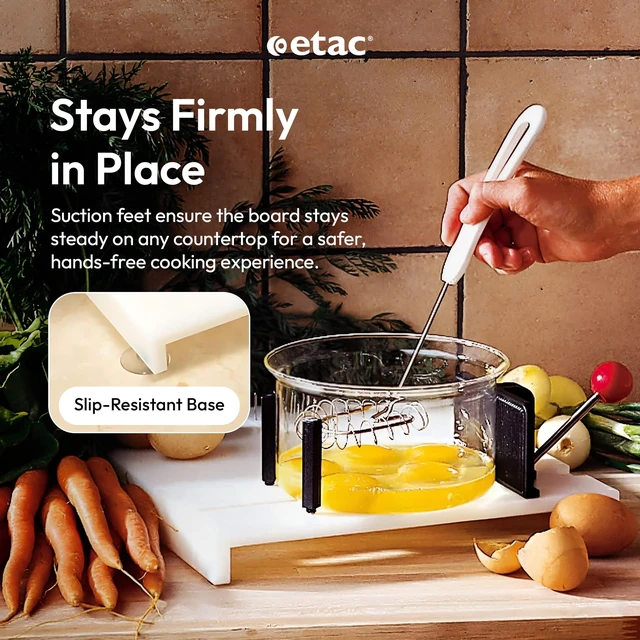 Alt view image 6 of 7 - Fix One Handed Adaptive Cutting Board with Spikes for Limited Mobility | Non-Slip Suction Feet, Stainless Steel Spikes, Adjustable Jaws, Food Prep Aid, Grating and Peeling