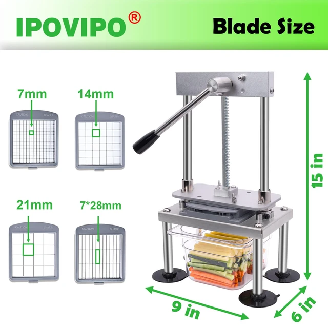 Alt view image 3 of 6 - French Fry Cutter for Potatoes Vegetable Onion Food Tomato Chopper