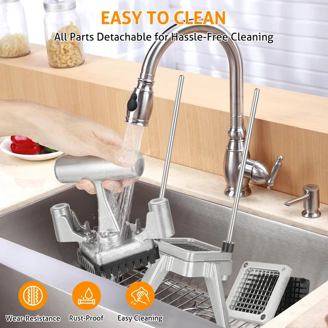Alt view image 5 of 7 - Commercial Vegetable Chopper Fruit Dicer Manual Food Cutter 3/8" | Commercial Onion Chopper, 420 Stainless Steel Vegetable Fruit Cutter Machine, Manual Food Chopper, For Home Or Commercial Use