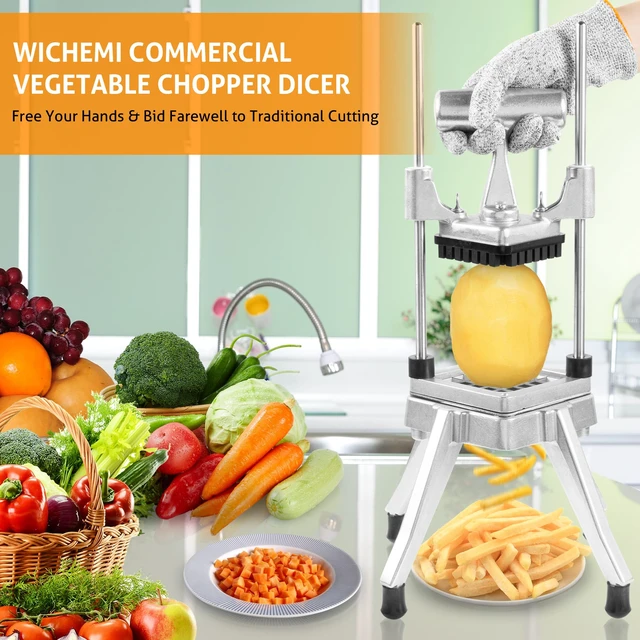 Alt view image 7 of 7 - Commercial Vegetable Chopper Fruit Dicer Manual Food Cutter 3/8" | Commercial Onion Chopper, 420 Stainless Steel Vegetable Fruit Cutter Machine, Manual Food Chopper, For Home Or Commercial Use