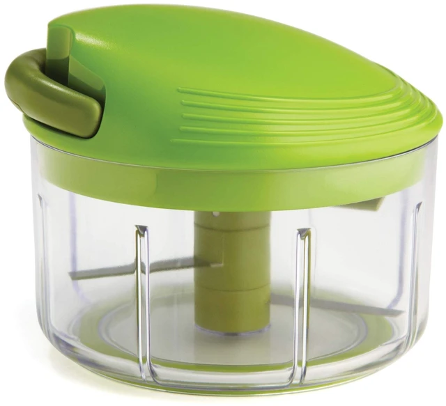 Main image of Pull Chop, Vegetable Chopper with Stainless Steel Blades, Food Chopper with Non-Slip Base, Easy to Use Fruit Cutter and Onion Chopper, Essential Kitchen Accessories 650ml