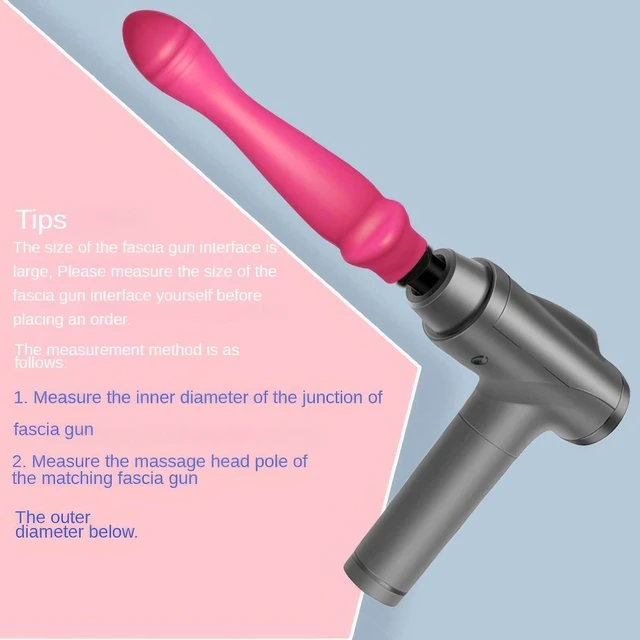 Alt view image 3 of 5 - Silicone Massage Gun Heads,DeepMassage Gun Attachments, Tissue Percussion Trigger Point Massage Replacement Head, Plug and Play Comfort Tools (Size : 18MM-19MM)