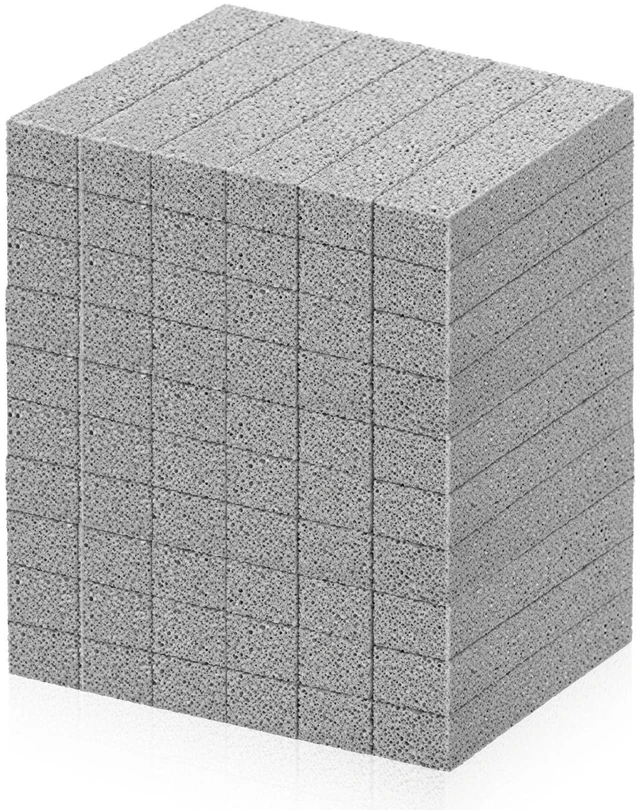 Main image of 60 Pcs Pumice Stone for Toilet Cleaning Bowl, Pumice Scouring Stick | Pad Hard Water Stain Remover,Cleaning Stones for Toilet, Stove, Oven, Bathroom, Grill, Kitchen, Sinks