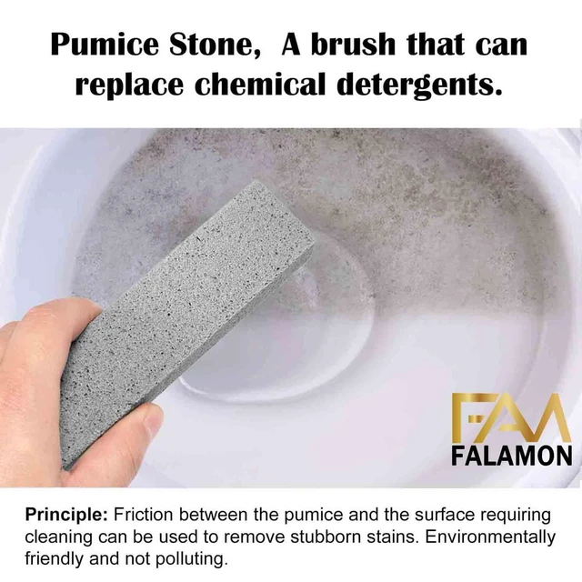 Alt view image 2 of 7 - 8 Pack Pumice Stone for Toilet Bowl Cleaning, Scouring Stick Remove Toilet Bowl Hard Water Rings, Calcium Buildup and Rust Suitable for Cleaning Toilet, Bathroom, Kitchen Sink, Grill