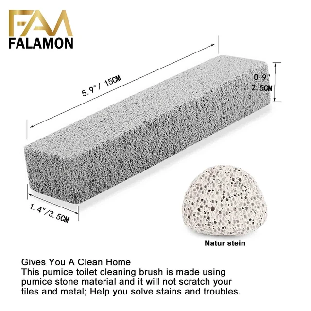 Alt view image 3 of 7 - 8 Pack Pumice Stone for Toilet Bowl Cleaning, Scouring Stick Remove Toilet Bowl Hard Water Rings, Calcium Buildup and Rust Suitable for Cleaning Toilet, Bathroom, Kitchen Sink, Grill