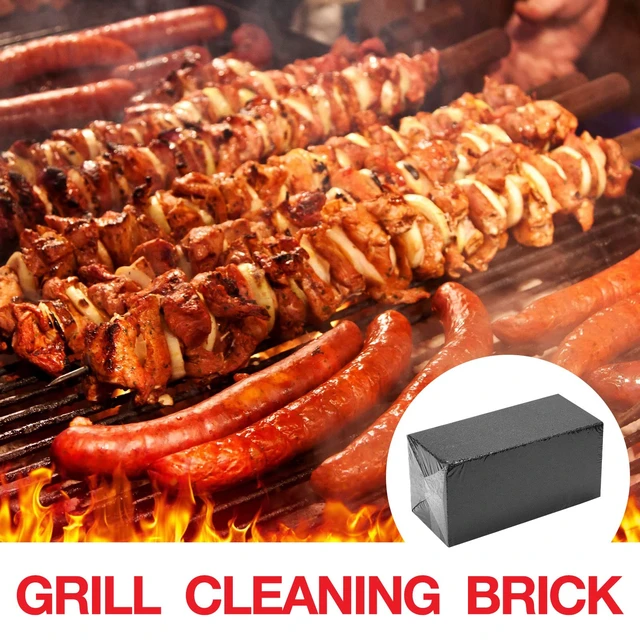 Alt view image 5 of 7 - 10 Pieces Commercial Grill Cleaning Brick Pumice Stone Bulk,Black | Heavy Duty Reusable Blocks, For Restaurant Griddles Flat Tops, Cleans BBQ Grates Outdoor Grills, Removes Tough Grease