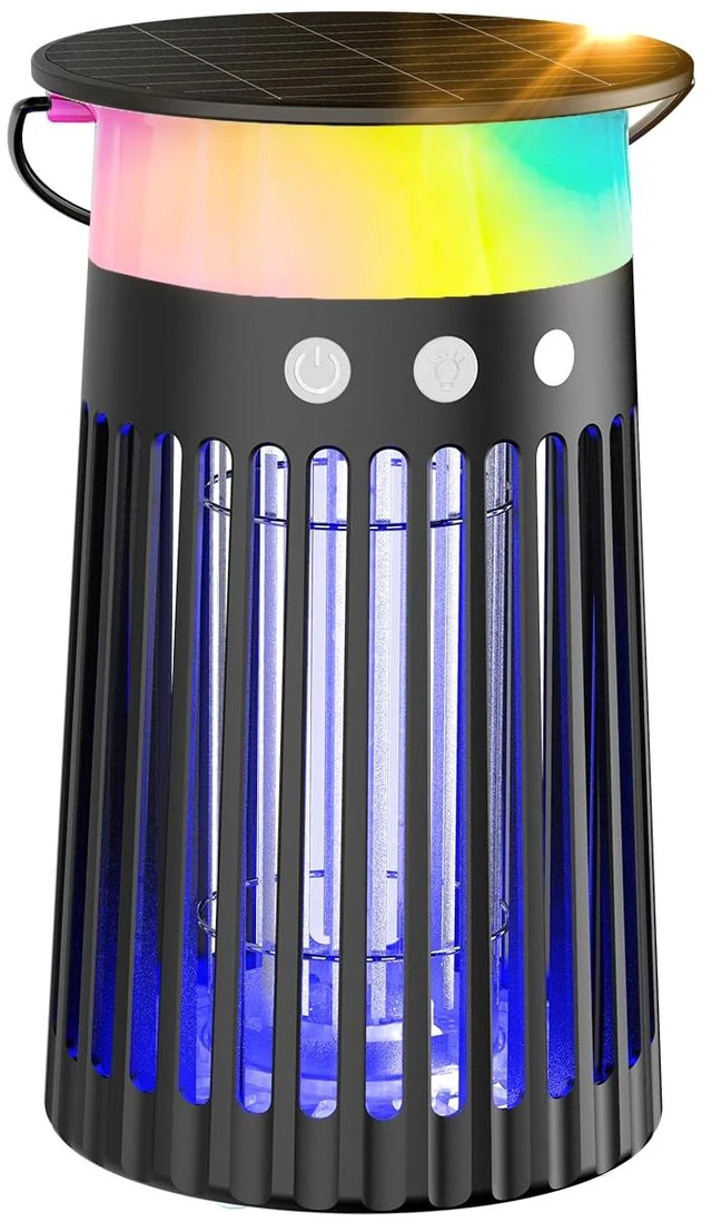 Main image of Mosquito Zapper Outdoor Bug Zapper & Trap, 4200V Rechargeable Waterproof Killer Lamp for Patio, Garden, Camping & Home, Repels Mosquitoes, Traps Fruit Flies & Gnats