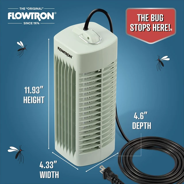 Alt view image 3 of 7 - Indoor Bug Zapper, 1000V UV Insect Killer, 215 Sq Ft, Green | aIdeal for bedrooms, kitchens, offices, and dining rooms - plug into any wall outlet for continuous protection