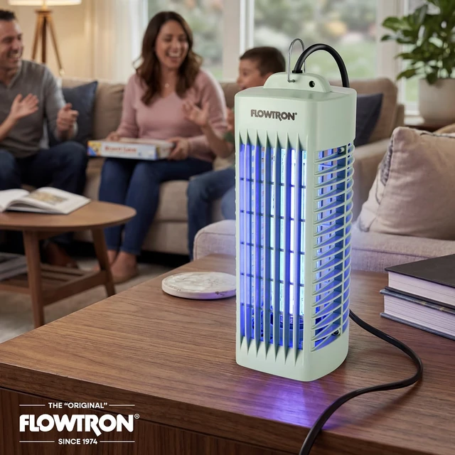 Alt view image 5 of 7 - Indoor Bug Zapper, 1000V UV Insect Killer, 215 Sq Ft, Green | aIdeal for bedrooms, kitchens, offices, and dining rooms - plug into any wall outlet for continuous protection