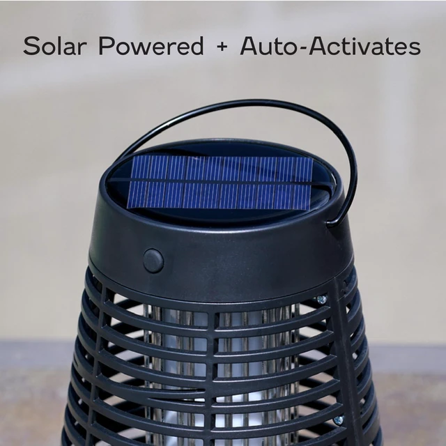 Alt view image 7 of 7 - Portable Solar Insect Killer Torch (FLPT), Bug Zapper and Flame Accent Light, Kills Bugs on Contact - Twin Pack