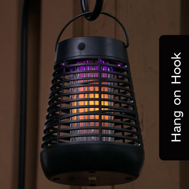 Alt view image 4 of 7 - Portable Solar Insect Killer Torch (FLPT), Bug Zapper and Flame Accent Light, Kills Bugs on Contact - Twin Pack