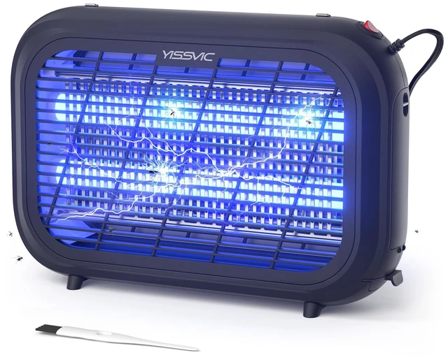 Main image of 20W Indoor Bug Zapper Electric Insect Killer Black | 4300V Killing Shock, EPA Registered, Collection Tray, 2026 Upgraded Mesh, Quiet Operation