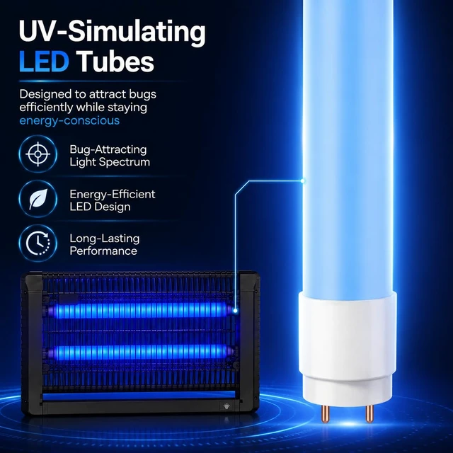 Alt view image 3 of 7 - Indoor Bug Zapper, Wireless LED Mosquito Killer with Timer, Remote ControlDimmable Soft Light, Quiet Fly Trap for Bedroom, Kitchen, Garage