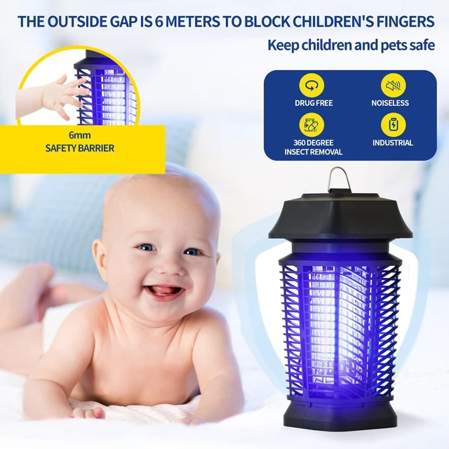 Alt view image 6 of 7 - Bug Zapper Outdoor Electric Simply zap for Indoor Outdoor Fly Zapper Traps Mosquito Killer for Home, Backyard, Patio, 90-130V, Bug Zapper Indoor