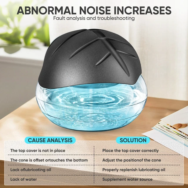 Alt view image 5 of 7 - Water Based Air Purifier for Home with 6x10ml Essential Oils Diffuser and Humidifier Function, Rainbow Air Washer with LED Light, Freshener for Smoke and Pet Odors