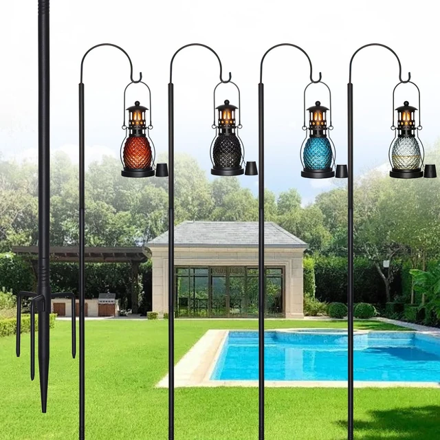 Main image of Citronella Torches 12.5 oz,4-Prong Grounded Stake-4 Pcs,27"-55" Height Adjustment,Garden Torches for Outside for Party,Yard, Backyard