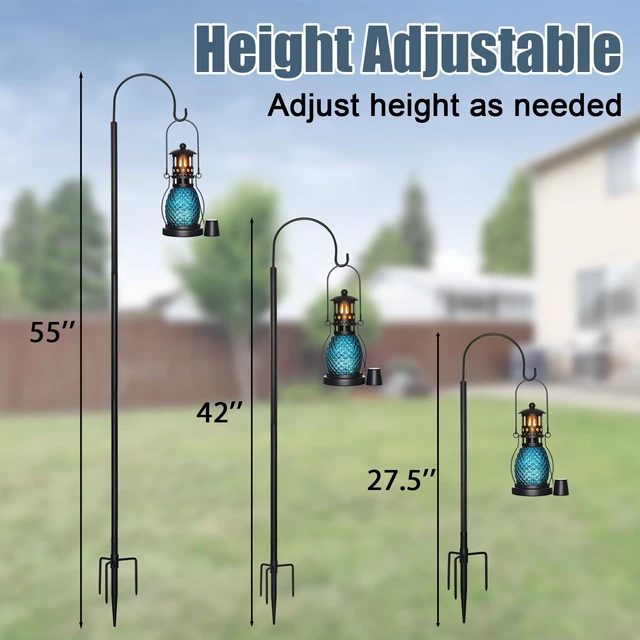 Alt view image 5 of 6 - Citronella Torches 12.5 oz,4-Prong Grounded Stake-4 Pcs,27"-55" Height Adjustment,Garden Torches for Outside for Party,Yard, Backyard