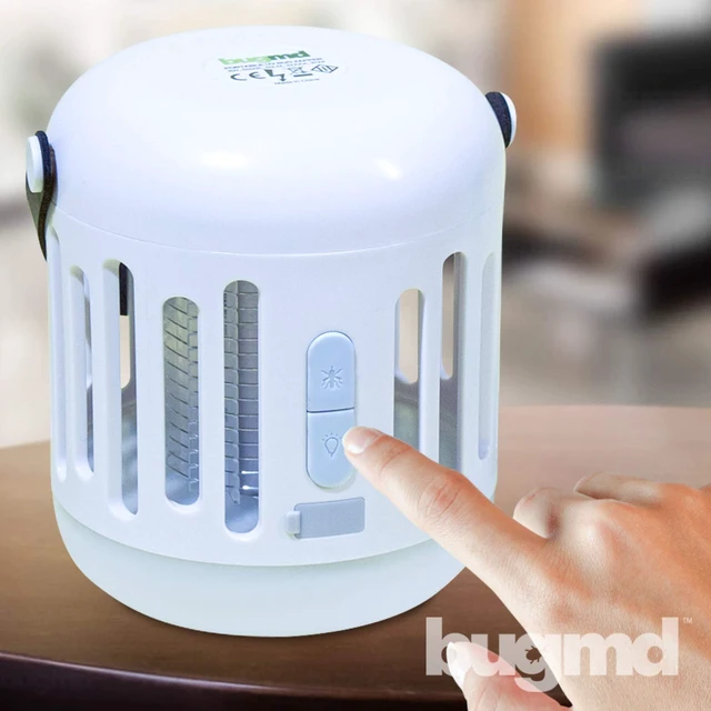 Alt view image 4 of 7 - Zap Trap, Battery or USB Powered 2-in-1 Lamp and Bug Zapper with UV and LED Light, Portable Light for Indoor Spaces