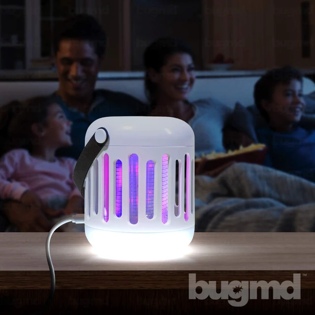 Alt view image 6 of 7 - Zap Trap, Battery or USB Powered 2-in-1 Lamp and Bug Zapper with UV and LED Light, Portable Light for Indoor Spaces