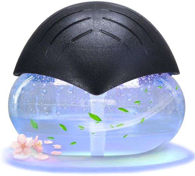 Main image of Air FreshenerBlack - for Home, Bedroom, Office and Warehouse - Essential Oil Aroma Diffuser with LED Color Night Light and Soothing Water Flow Sound - for Pets and Smokers.