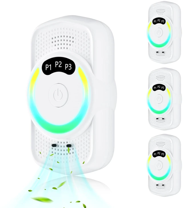 Main image of or Home 4 Pack, Adjustable Negative Ion Plug In Air Purifier | 3 Levels & Indicator Light, Portable Air Cleaner Smoke Dust Pets Odor Eliminator, Mini Air Freshener Ozone-Free &