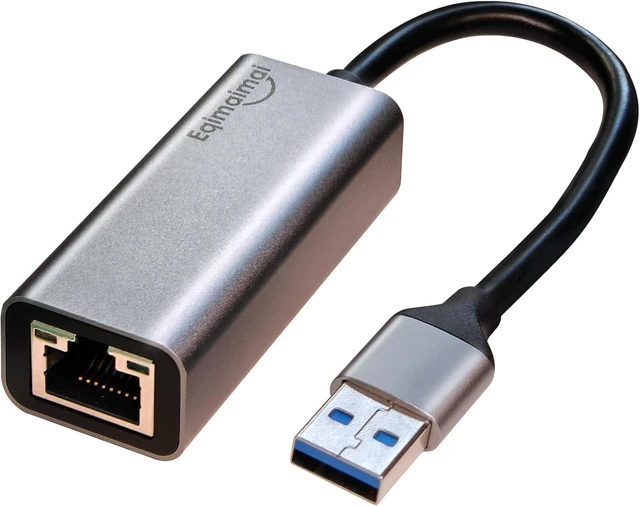 Main image of USB to ethernet Adapter,USB 3.0 Gigabit to ethernet Adapter Compatibility 100/1000MBPS,Compatible with Windows, Mac OS, Linux, PC, Laptops...(USB-C/USB-A Available