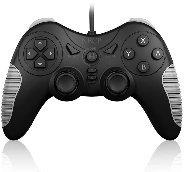 Main image of W5 Wired Controller for Switch 2,Switch,PC,PS3 Gamepad | Dual Vibration,Hall Effect Joysticks,Turbo,Wake-up,C Button,Screenshot,10-Foot USB Cable,Plug and Play,Black