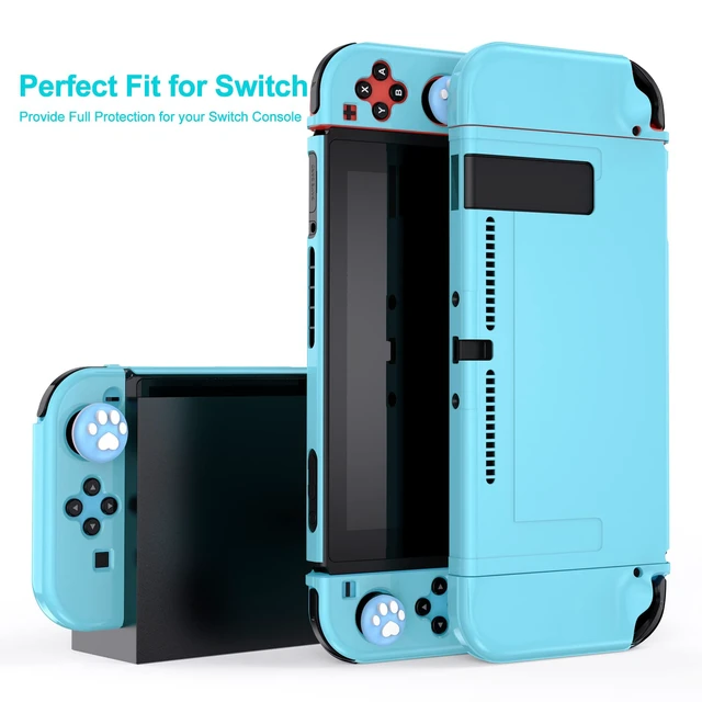 Alt view image 5 of 7 - Switch Accessories Bundle, 17 in 1 Blue Switch Accessories Kit for Girls Include Switch Carrying Case, Adjustable Stand, Protective Case for Switch Console & J-Con(Blue)