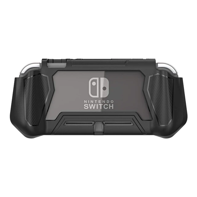 Alt view image 3 of 7 - Compatible with Nintendo Switch Lite Screen Protector Case Cover with Hand Grip, Detachable Protective Case with Shockproof and Anti-Scratch Design for Nintendo Switch Lite, Black