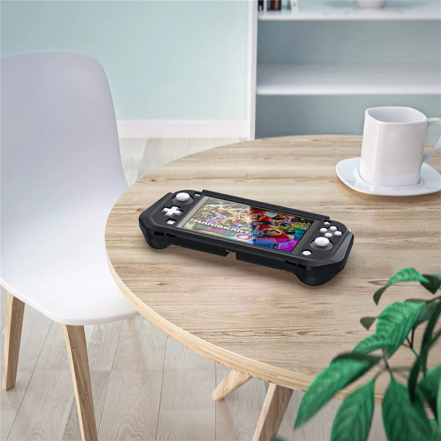 Alt view image 6 of 7 - Compatible with Nintendo Switch Lite Screen Protector Case Cover with Hand Grip, Detachable Protective Case with Shockproof and Anti-Scratch Design for Nintendo Switch Lite, Black