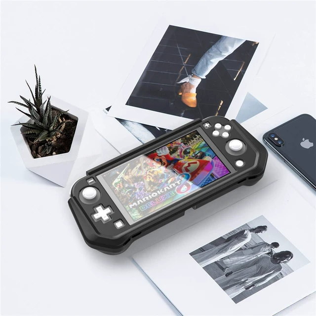 Alt view image 7 of 7 - Compatible with Nintendo Switch Lite Screen Protector Case Cover with Hand Grip, Detachable Protective Case with Shockproof and Anti-Scratch Design for Nintendo Switch Lite, Black