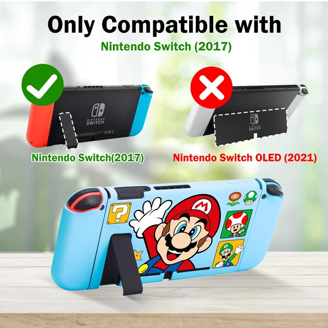 Alt view image 2 of 7 - Case Designed for Nintendo Switch for Girls Boys Kids Soft Slim TPU Switch Cases Cute Kawaii Character Cartoon Protective Shell Cover Compatible with Nintendo Switch 2017 - Blue Ma