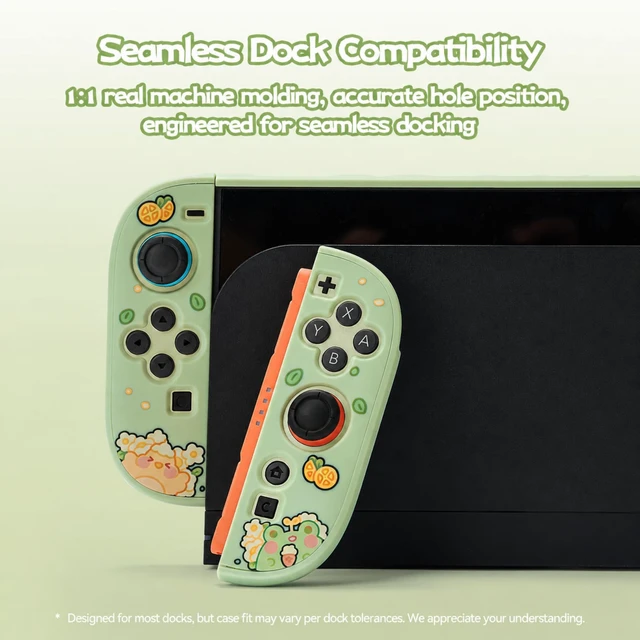 Alt view image 3 of 7 - Protective Shell Dockable Hard Case Compatible with Switch 2 | switch 2 Case Dockable Hard Shell JC Cute Cover Accessories